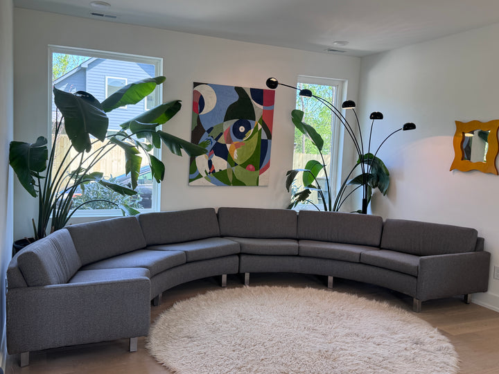 Vintage Milo Baughman Curved Sectional