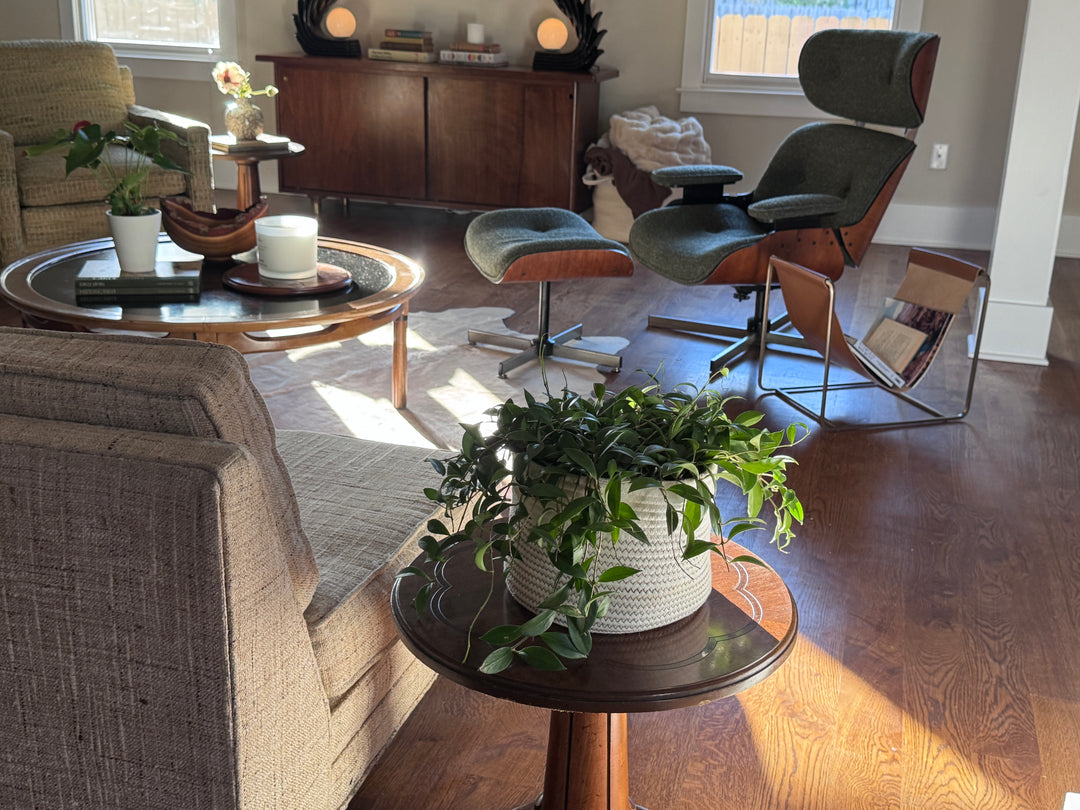 Pair of Mid-Century Round Side Tables (price for pair)