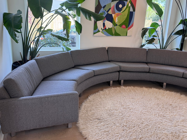 Vintage Milo Baughman Curved Sectional