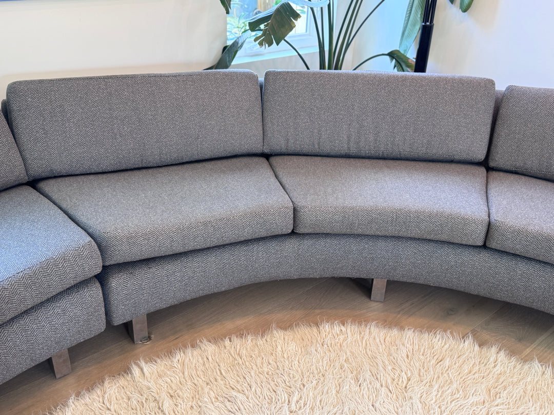 Vintage Milo Baughman Curved Sectional