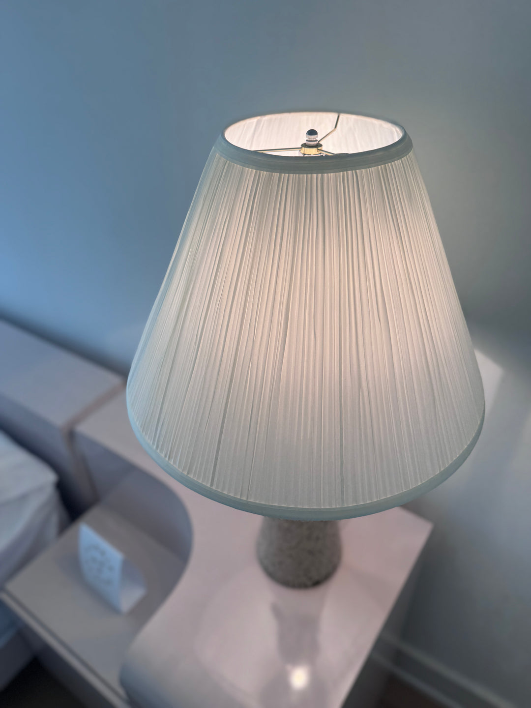 Mid-Century Modern Pink &amp; Black Speckled Ceramic Table Lamps
