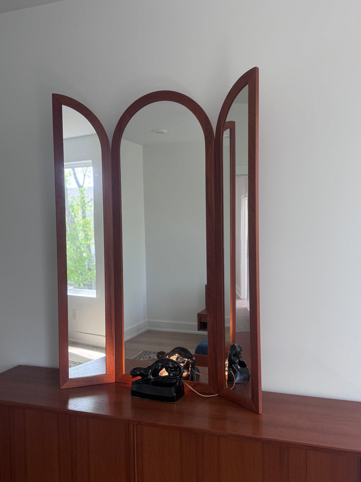 Mid-Century Modern Danish Dresser and Mirror