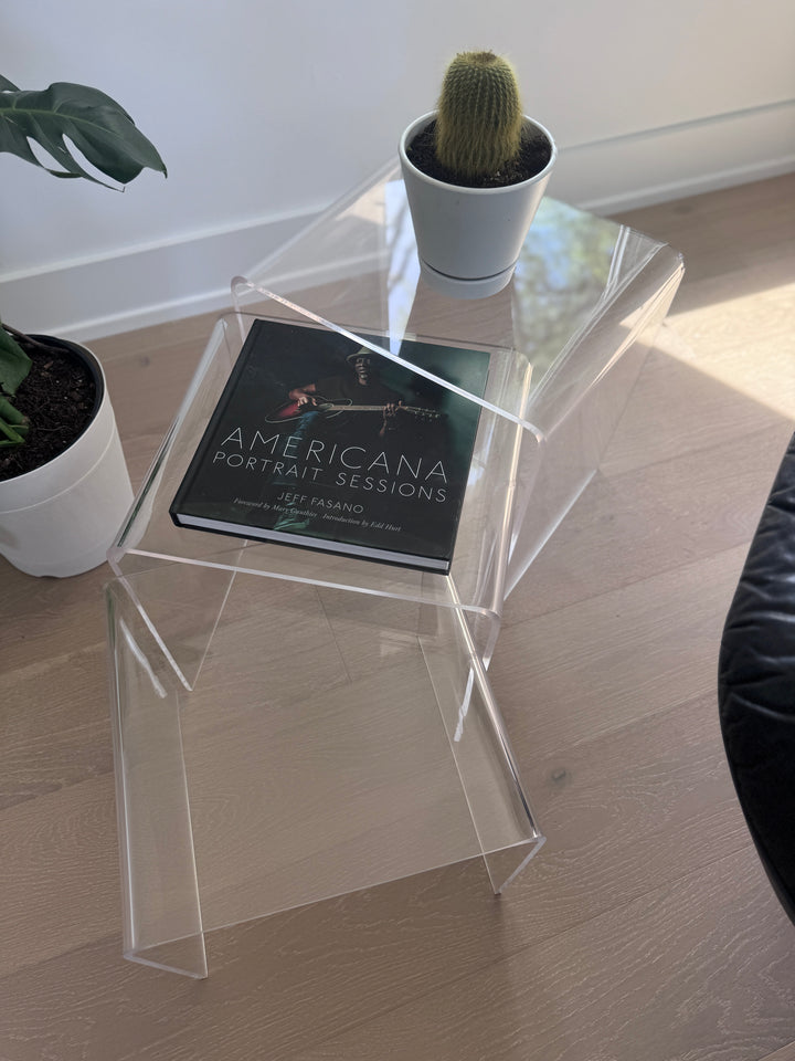 Lucite Nesting Table (three tables total)