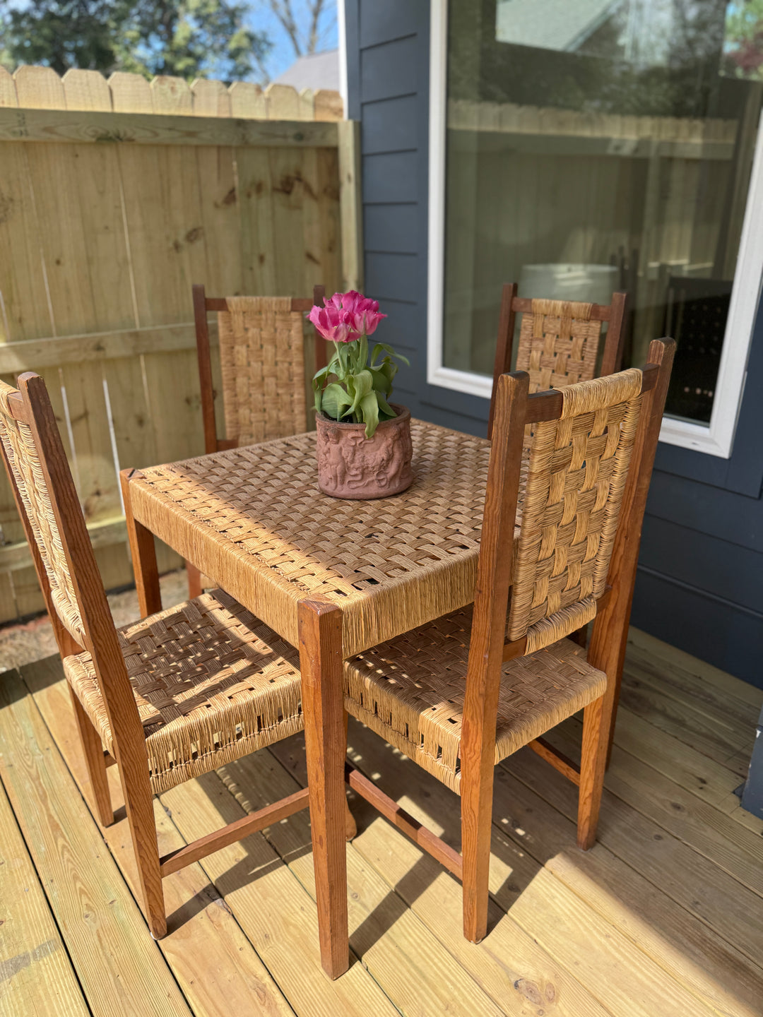 Wicker Four Seat Patio Set