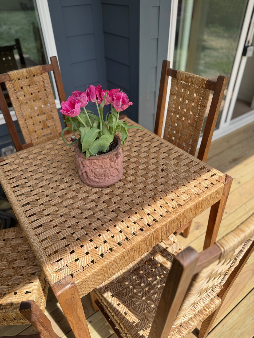Wicker Four Seat Patio Set