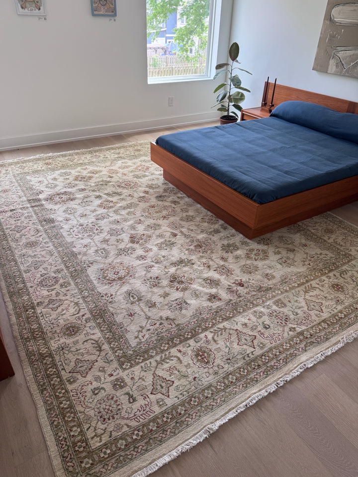 Oushak Turkish Rug Circa 1970 / 9 x 12