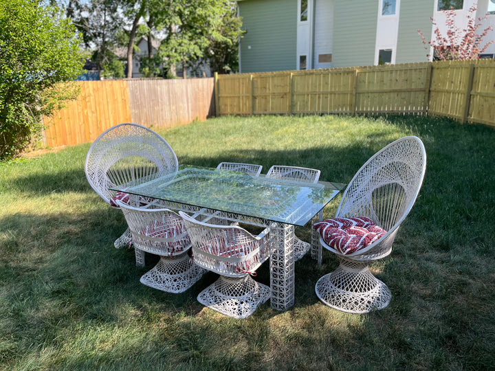 Mid-Century Modern Fiberglass Patio Set