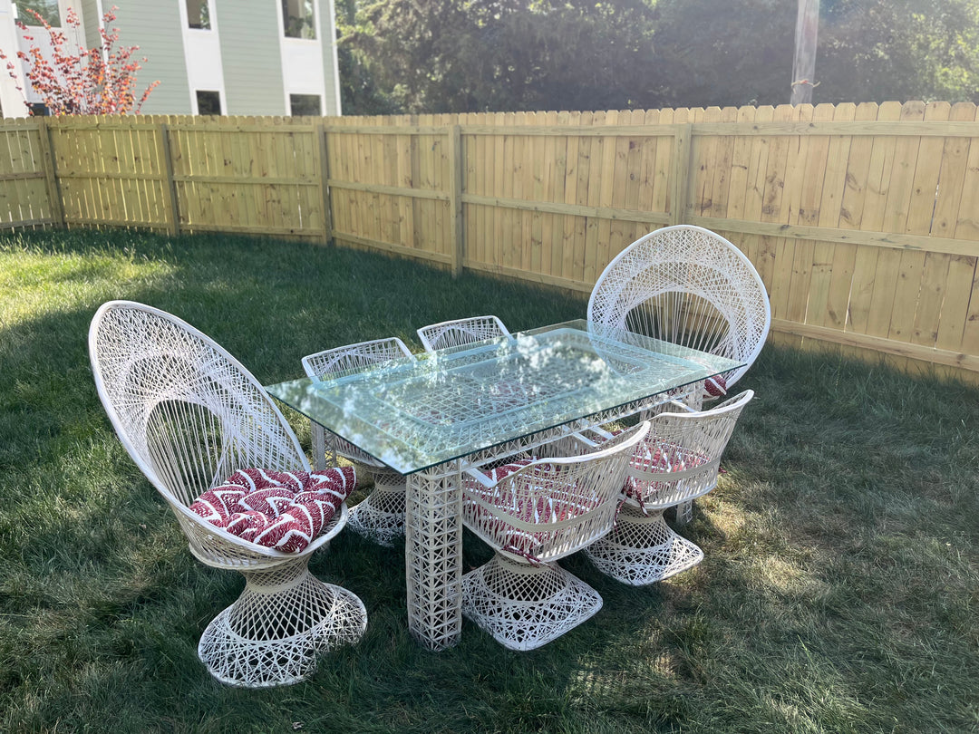Mid-Century Modern Fiberglass Patio Set