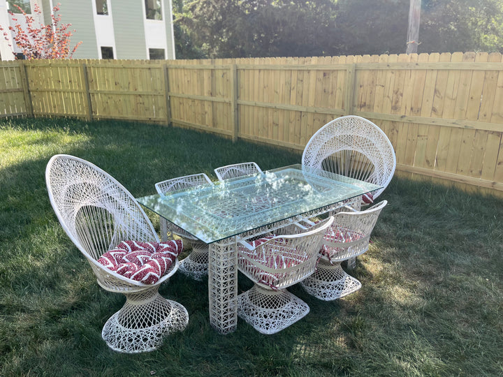 Mid-Century Modern Fiberglass Patio Set