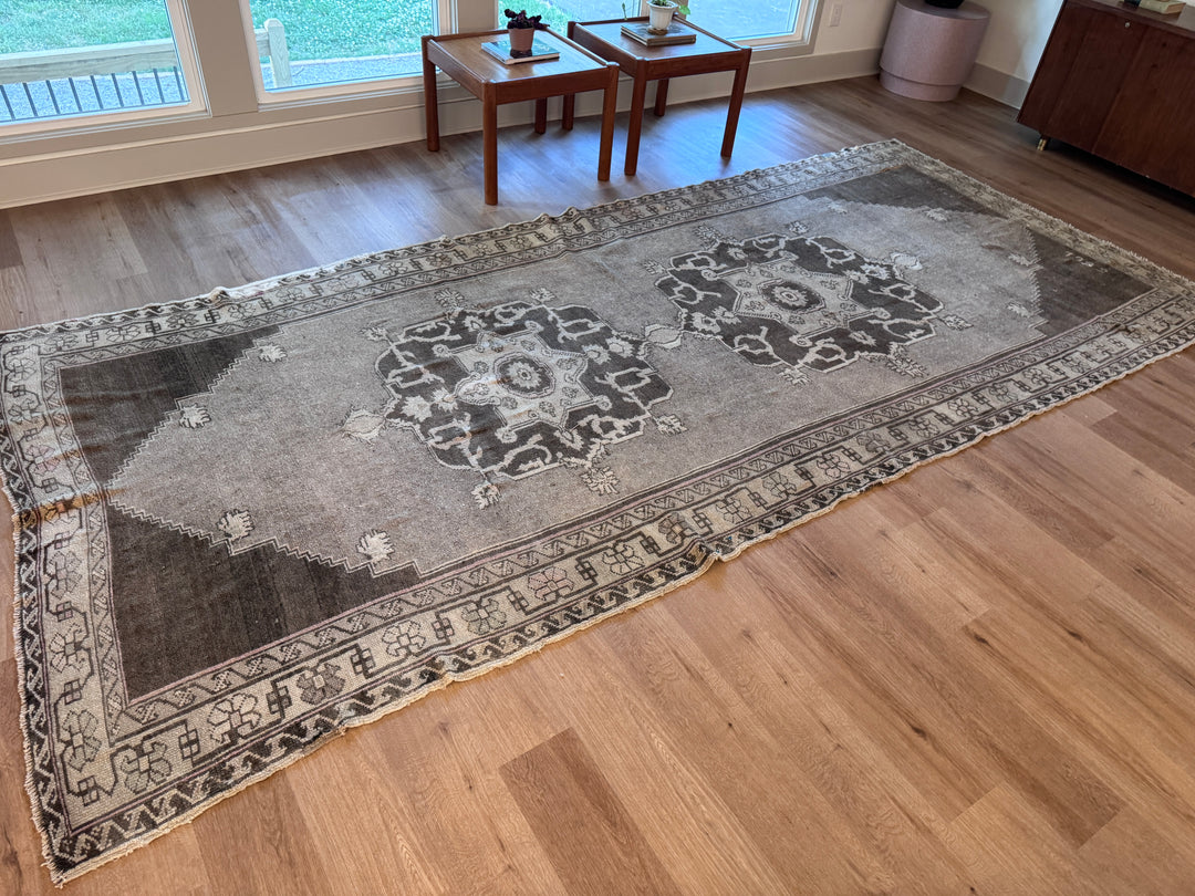 Area Rug Oushak Turkish Handmade Rug 6 x 14