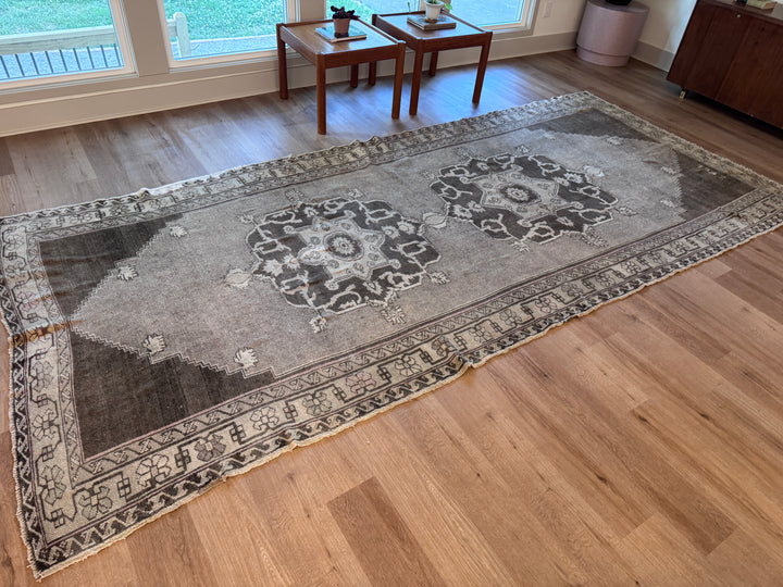 Area Rug Oushak Turkish Handmade Rug 6 x 14
