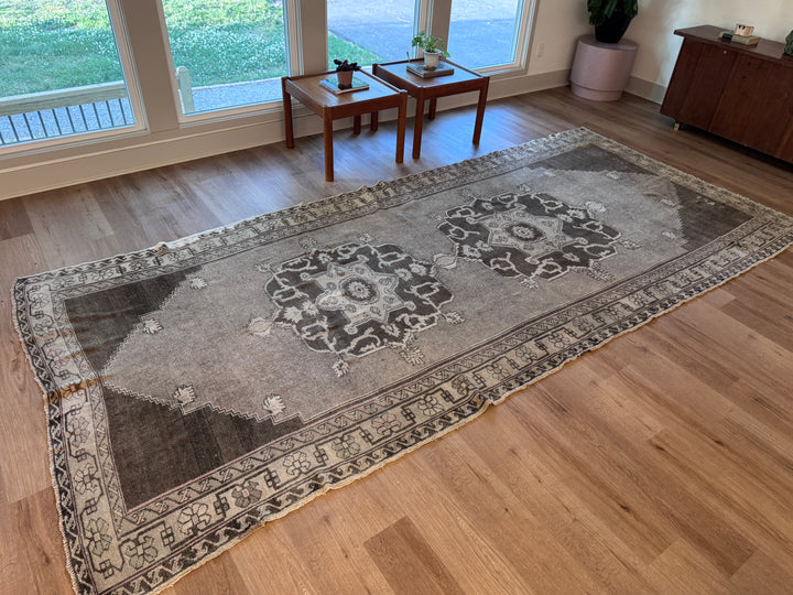 Area Rug Oushak Turkish Handmade Rug 6 x 14