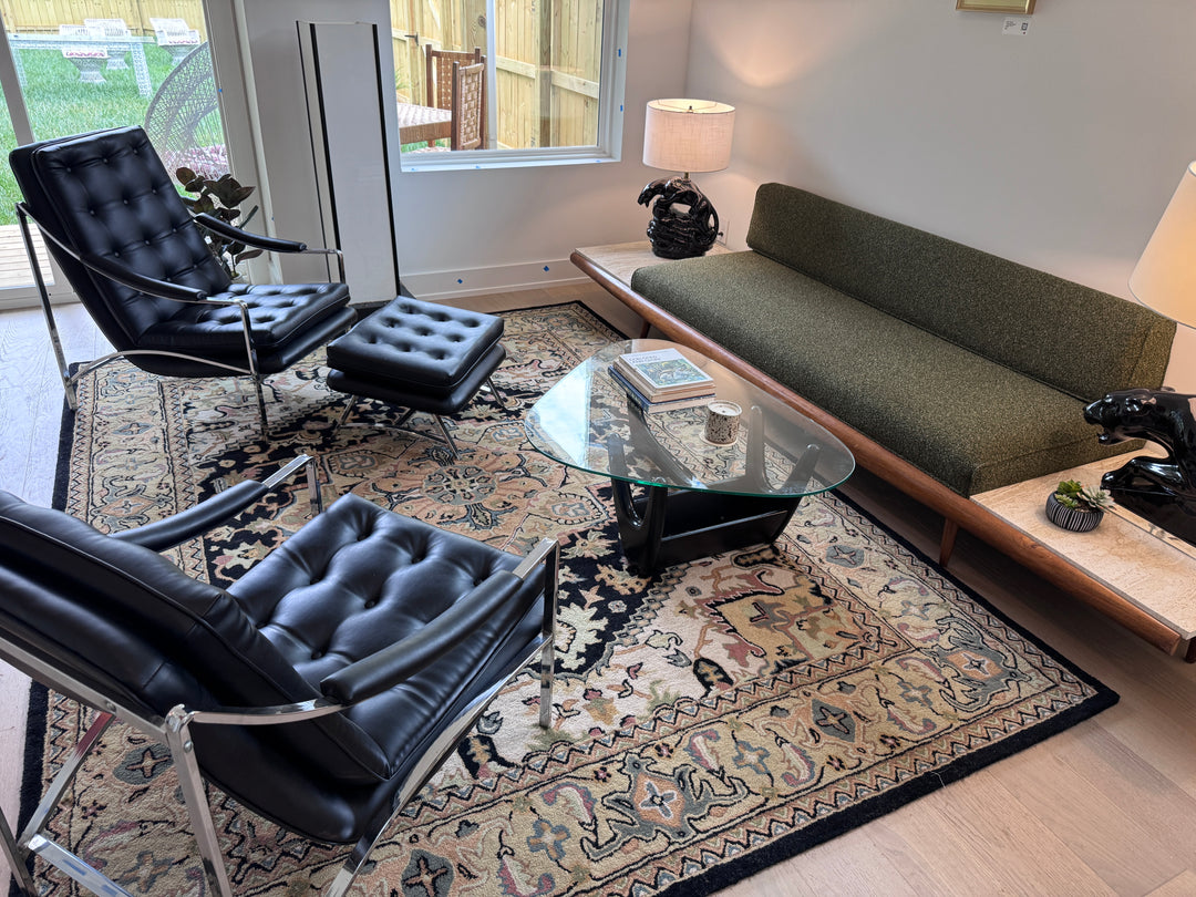 Glass Top A-Symmetrical Triangle Coffee Table