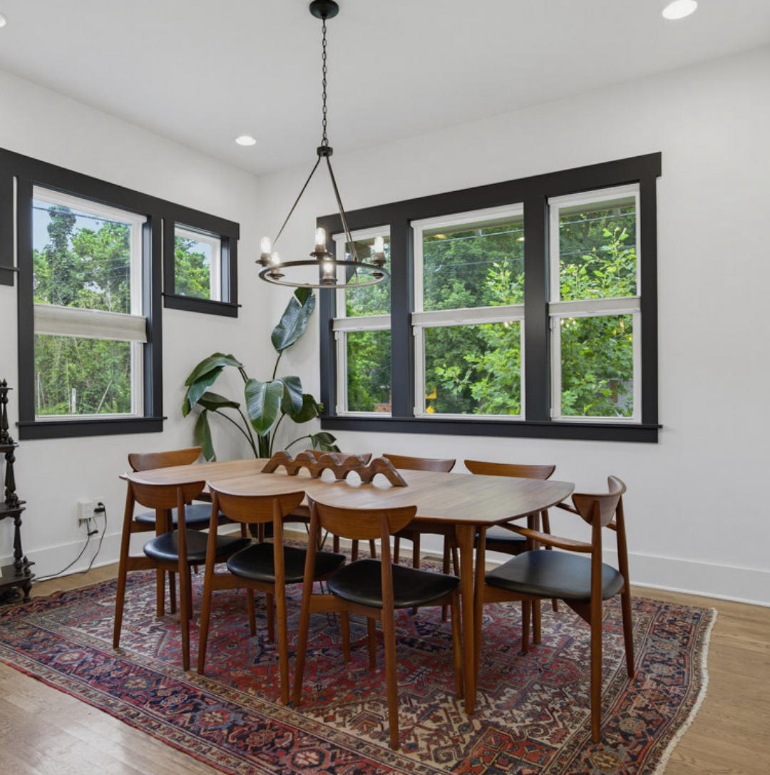 HW Klein for Bramin Teak Dining Table with Three Leafs