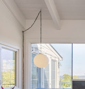 Mid-Century Modern Globe Swag Lamp