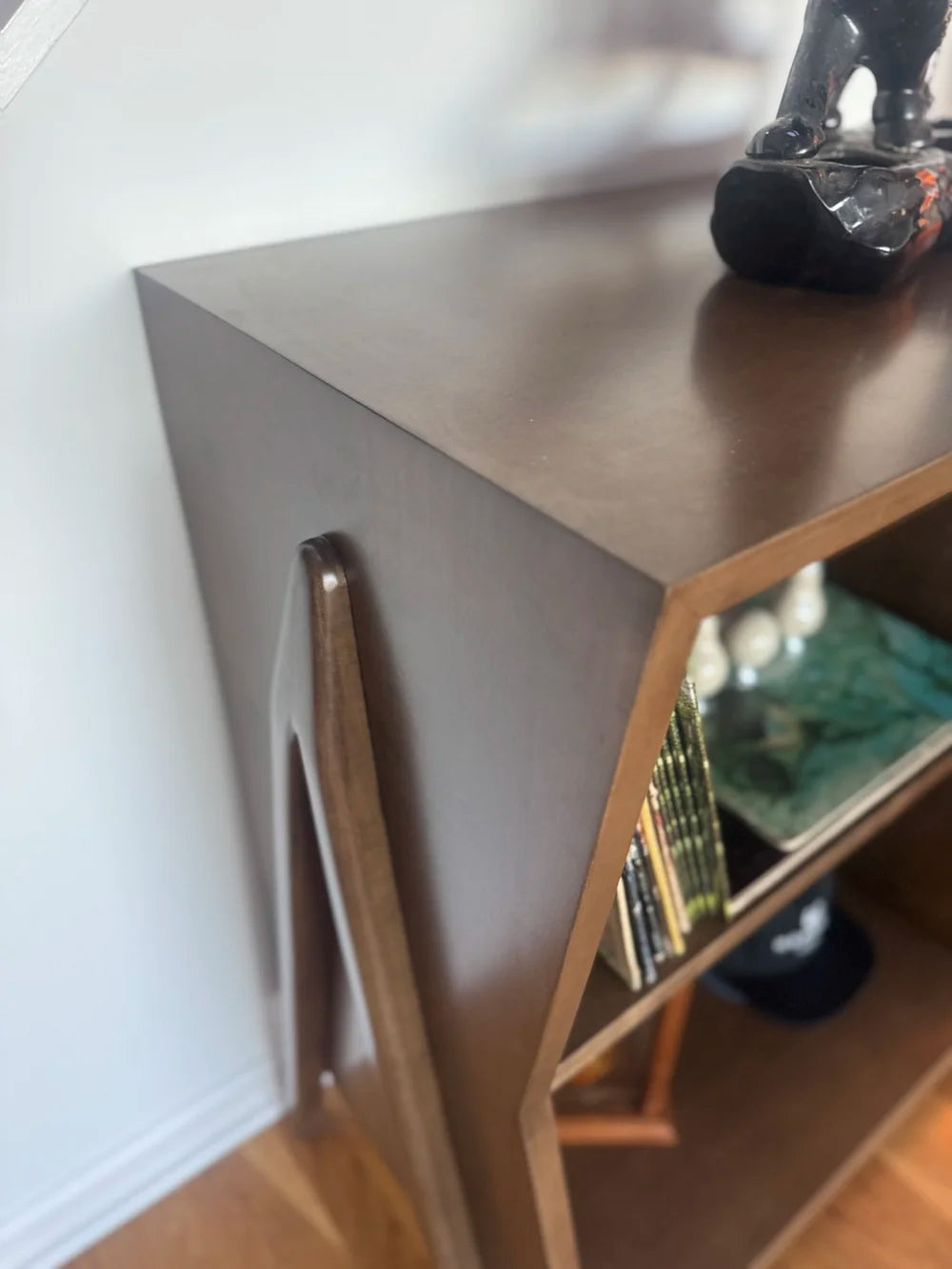 Locally Designed and Mid-Century Desiged Vinyl Book Shelf