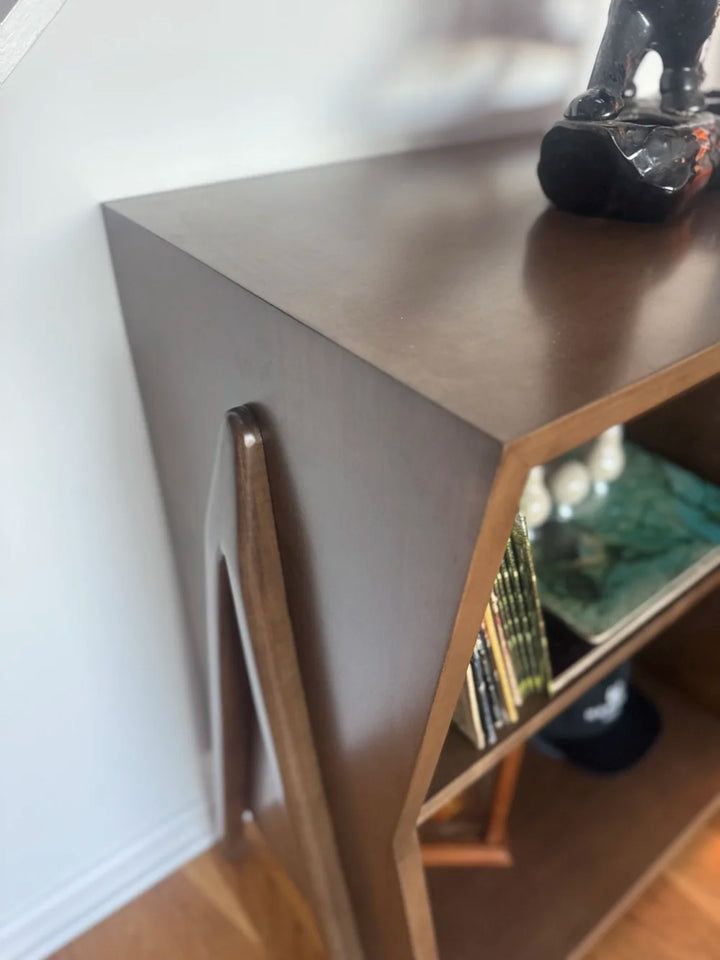 Locally Designed and Mid-Century Desiged Vinyl Book Shelf
